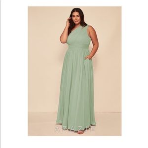 Azazie Molly Dusty Sage New With Tags